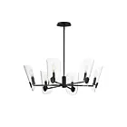 Maxim Lighting 32356CLBK Armory 6-Lumières 360W Noir Incandescence Lustre