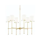 Maxim Lighting 32366WTSBR Huntington 6-Lumières 360W Laiton satiné Incandescence Lustre