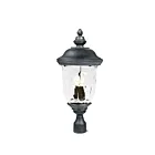 Maxim Lighting Carriage House DC 3420WGOB 3-Lumières 120W Bronze Oriental Lanterne de poteau extérieure