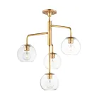 Maxim Lighting 38414CLNAB Branch 4-Lumières 240W Laiton vieilli naturel Suspendu