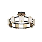 Maxim Lighting 39530CYBKGL Radiant 9-lumières 6W Feuille noire/or Plafonnier encastré