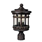 Maxim Lighting Santa Barbara VX 40036CDSE 3-Lumières 120W Terre de sienne Lanterne de poteau extérieure