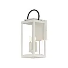 Maxim Lighting Nassau Vivex 40316CLWTBK Blanc noir 120W Lanterne murale d'extérieur