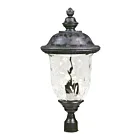 Maxim Lighting Carriage House VX 40421WGOB 3-Lumières 120W Bronze Oriental Lanterne de poteau extérieure
