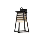 Maxim Lighting Shutters 40634WZBK Zinc patiné/noir 60W Lanterne murale d'extérieur