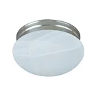 Maxim Lighting 5884MRSN Essentials 1-lumière 60W Nickel satiné Plafonnier encastré