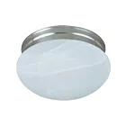 Maxim Lighting 5885MRSN Essentials 2-lumières 60W Nickel satiné Plafonnier encastré