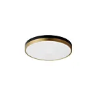 Maxim Lighting 59704WTBKAB Dapper 1-lumière 28W Noir/Laiton antique Plafonnier encastré