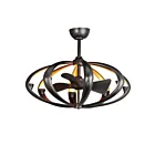Maxim Lighting 61009BZGLD Ambience 8-Lumières 6W Bronze/dourado Lustre avec ventilateur