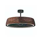 Maxim Lighting 61014RADBZ Tulum 1-Lumière 35W Bronze escuro Lustre avec ventilateur