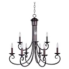 Maxim Lighting 70006OI Loft 9-Lumières 540W Bronze frotté à l'huile Incandescence Lustre