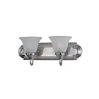 Maxim Lighting Essentials 8012FTSN 2-lumières 60W Nickel satiné Vanité