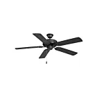 Maxim Lighting 89915BK 52" Noir Ventilateur de plafond