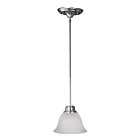 Maxim Lighting 91067FTSN Malaga 1-Lumière 60W Nickel satiné Suspendu