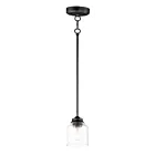 Maxim Lighting 91260CDBK Acadia 1-Lumière 60W Noir Suspendu