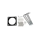 Borne carrée mince gabarit et kit de boulons d'ancrage Maxlite BL-CLSF22BASEKIT