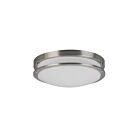 Grand plafonnier LED avec température CCT au choix Maxlite ML2LALABNU249CS 24W nickel brossé
