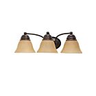Vanité Nuvo 60-1272 3-Lumières Empire Bronze Acajou