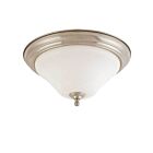 Plafonnier Nuvo Lighting 60-1826 2-Lumières Série Dupont Nickel Brossé