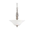 Luminaire Suspendu Nuvo Lighting 60-1828 3-Lumières Série Dupont Nickel Brossé