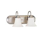 Vanité Nuvo 60-1833 2-Lumières Dupont Nickel Brossé