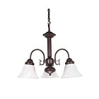 Chandelier Nuvo Lighting 60-184 3-Lumières Série Ballerina Bronze Antique