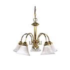 Chandelier Nuvo Lighting 60-185 5-Lumières Série Ballerina Laiton Poli
