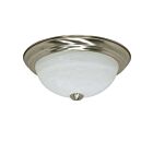 Plafonnier Nuvo Lighting 60-197 2-Lumières Nickel Brossé