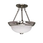 Plafonnier Nuvo Lighting 60-200 2-Lumières Nickel Brossé