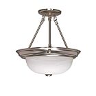 Plafonnier Nuvo Lighting 60-202 3-Lumières Nickel Brossé