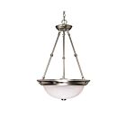 Luminaire Suspendu Nuvo Lighting 60-203 3-Lumières Nickel Brossé