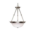 Luminaire Suspendu Nuvo Lighting 60-204 3-Lumières Nickel Brossé