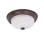 Plafonnier Nuvo Lighting 60-206 2-Lumières Bronze Antique