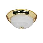 Plafonnier Nuvo Lighting 60-214 2-Lumières Laiton Poli