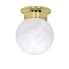 Plafonnier Nuvo Lighting 60-255 1-Lumière Laiton Poli