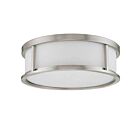 Plafonnier Nuvo Lighting 60-2864 3-Lumières Série Odeon Nickel Brossé