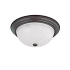 Plafonnier Nuvo Lighting 60-3147 3-Lumières Bois d'Acajou