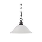 Luminaire Suspendu Nuvo Lighting 60-3173 1-Lumière Bois d'Acajou