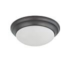 Plafonnier Nuvo Lighting 60-3176 2-Lumières Bois d'Acajou