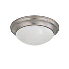 Plafonnier Nuvo Lighting 60-3272 2-Lumières Nickel Brossé