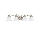 Vanité Nuvo 60-3277 4-Lumières Empire Nickel Brossé