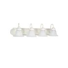 Vanité Nuvo 60-334 4-Lumières Ballerina Blanc Texturé