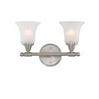Vanité Nuvo 60-4142 2-Lumières Surrey Nickel Brossé