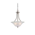 Luminaire Suspendu Nuvo Lighting 60-4147 3-Lumières Série Surrey Nickel Brossé
