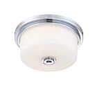 Plafonnier Nuvo Lighting 60-4591 2-Lumières Série Soho Chrome Poli