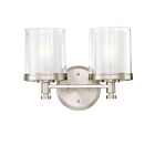 Vanité Nuvo 60-4642 2-Lumières Decker Nickel Brossé