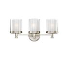 Vanité Nuvo 60-4643 3-Lumières Decker Nickel Brossé