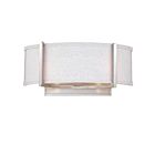 Vanité Nuvo 60-4754 2-Lumières Gemini Nickel Brossé