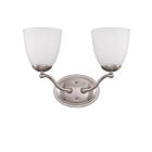 Vanité Nuvo 60-5032 2-Lumières Patton Nickel Brossé