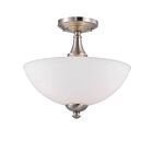 Plafonnier Nuvo Lighting 60-5044 3-Lumières Série Patton Nickel Brossé